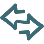 Arrow Doodle Exchange SVG Icon